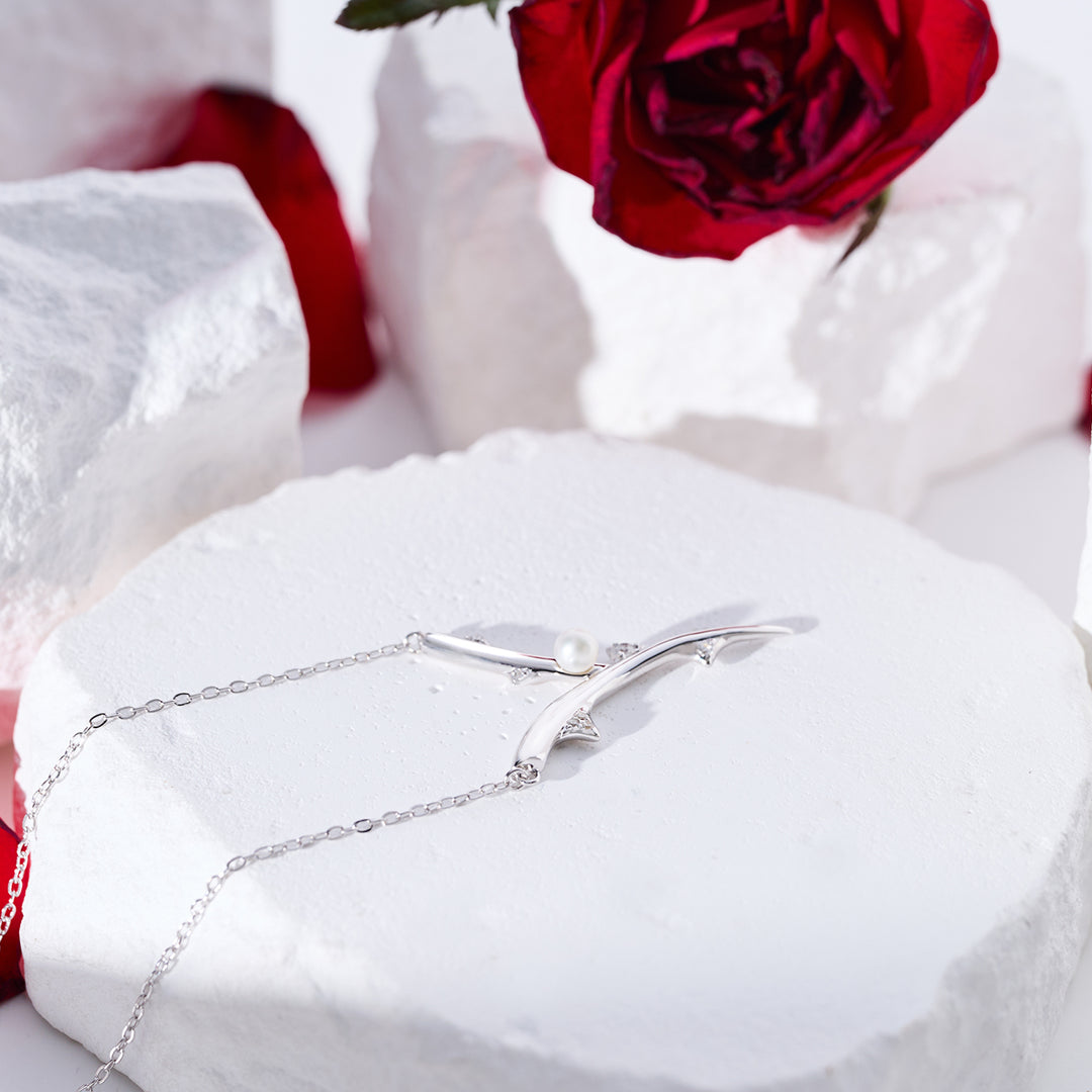 Top Grade Freshwater Pearl Necklace WN00752 | ROSE - PEARLY LUSTRE