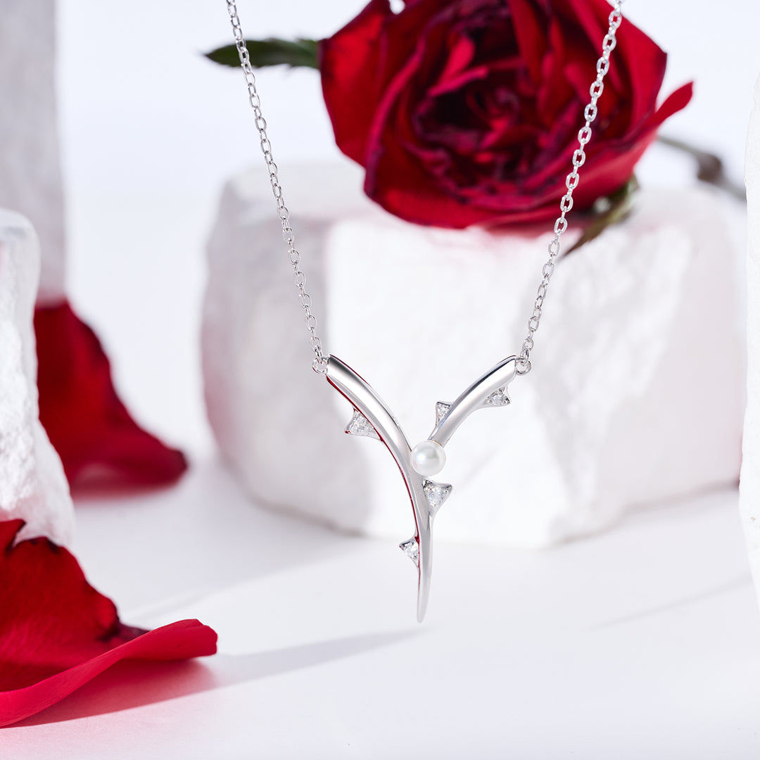 Top Grade Freshwater Pearl Necklace WN00752 | ROSE - PEARLY LUSTRE