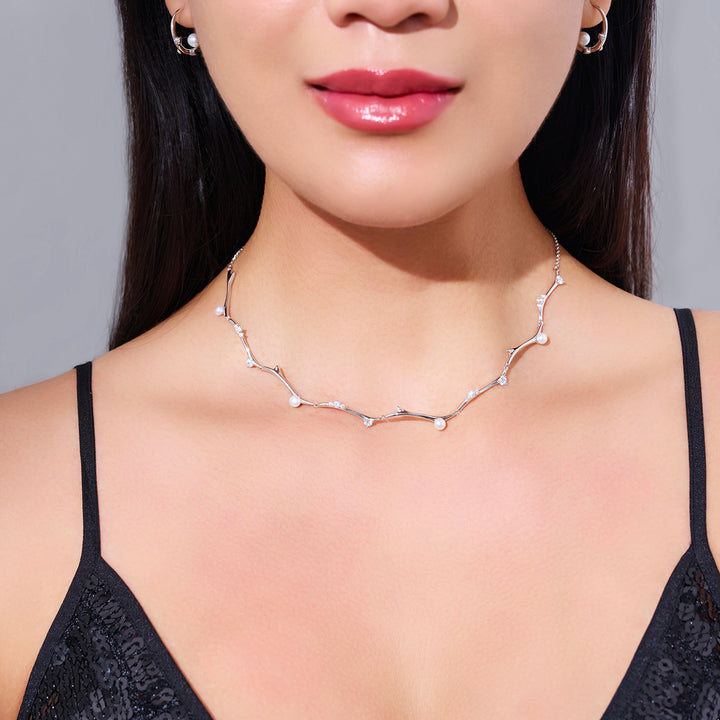 Top Grade Freshwater Pearl Necklace WN00754 | ROSE - PEARLY LUSTRE
