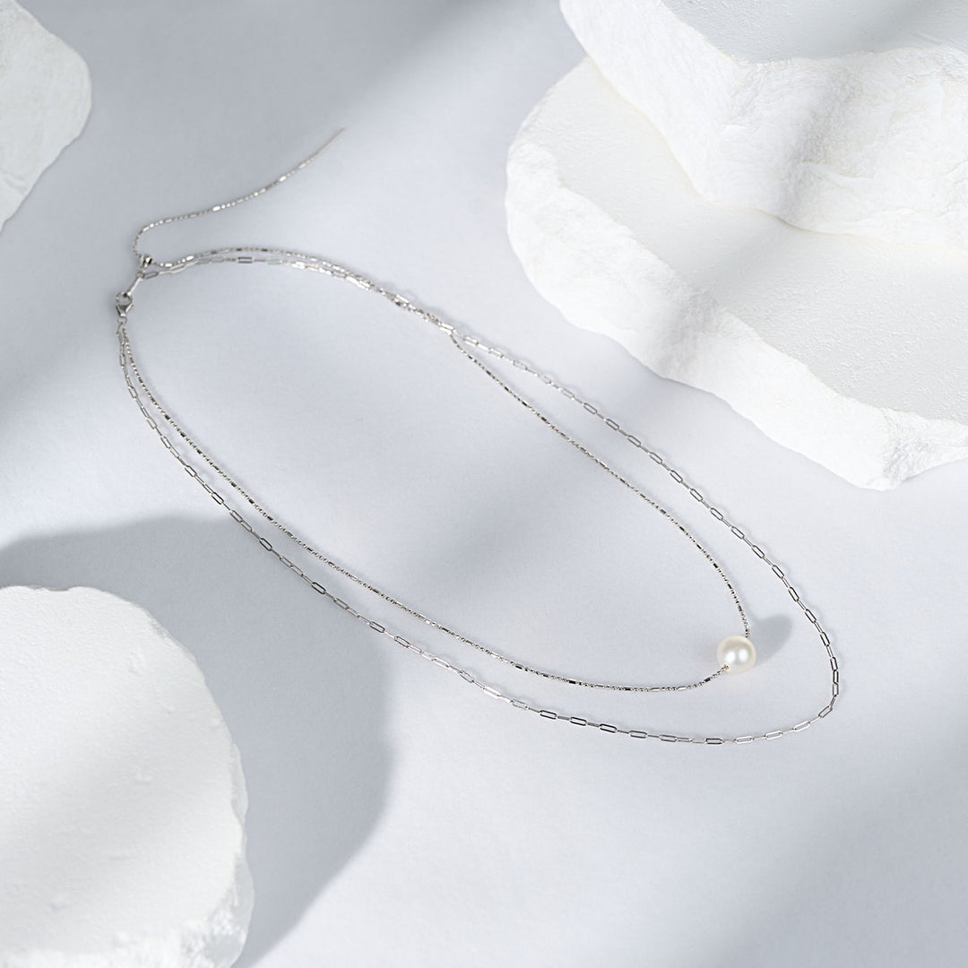 Interchangeable  Freshwater Pearl Necklace WN00762 | POSSIBILITIES - PEARLY LUSTRE