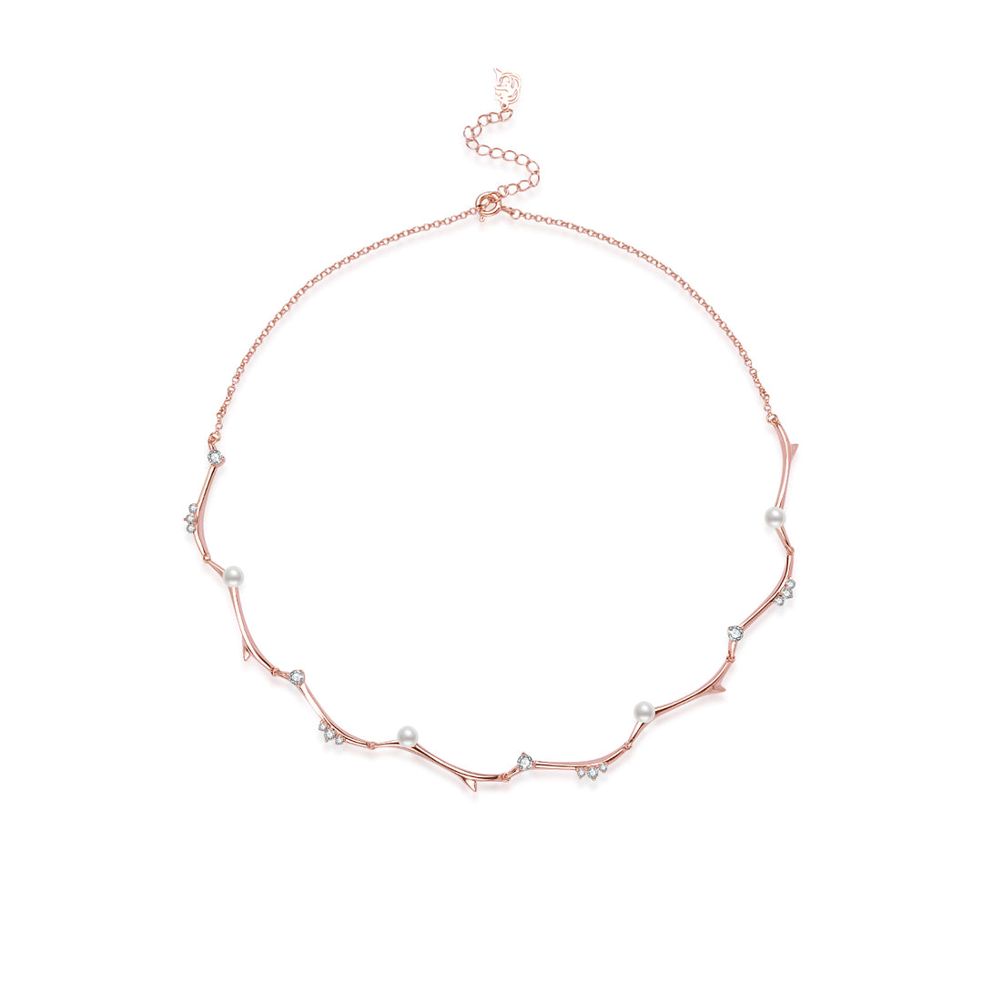 Top Grade Freshwater Pearl Necklace WN00773 | ROSE - PEARLY LUSTRE