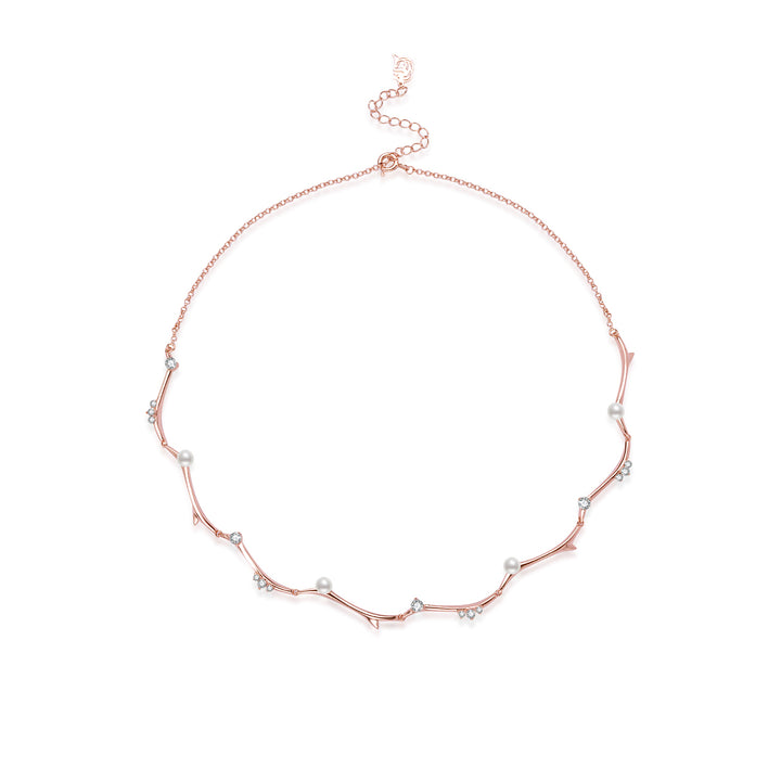Top Grade Freshwater Pearl Necklace WN00773 | ROSE - PEARLY LUSTRE