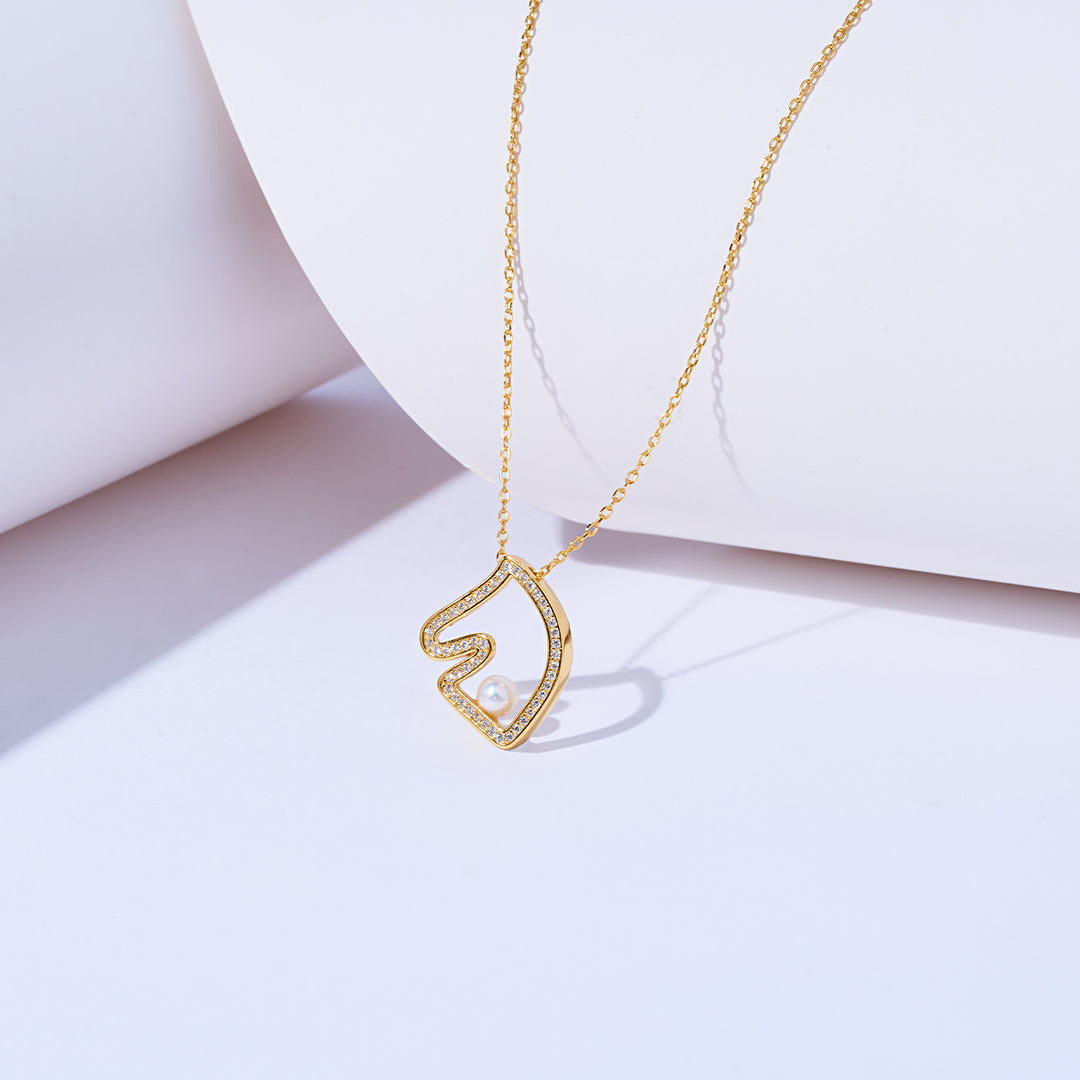 Top Grade Freshwater Pearl Necklace WN00781 | HORSE - PEARLY LUSTRE