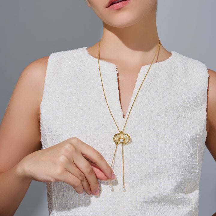 Top Grade Freshwater Pearl Necklace WN00802 | ORCHID - PEARLY LUSTRE