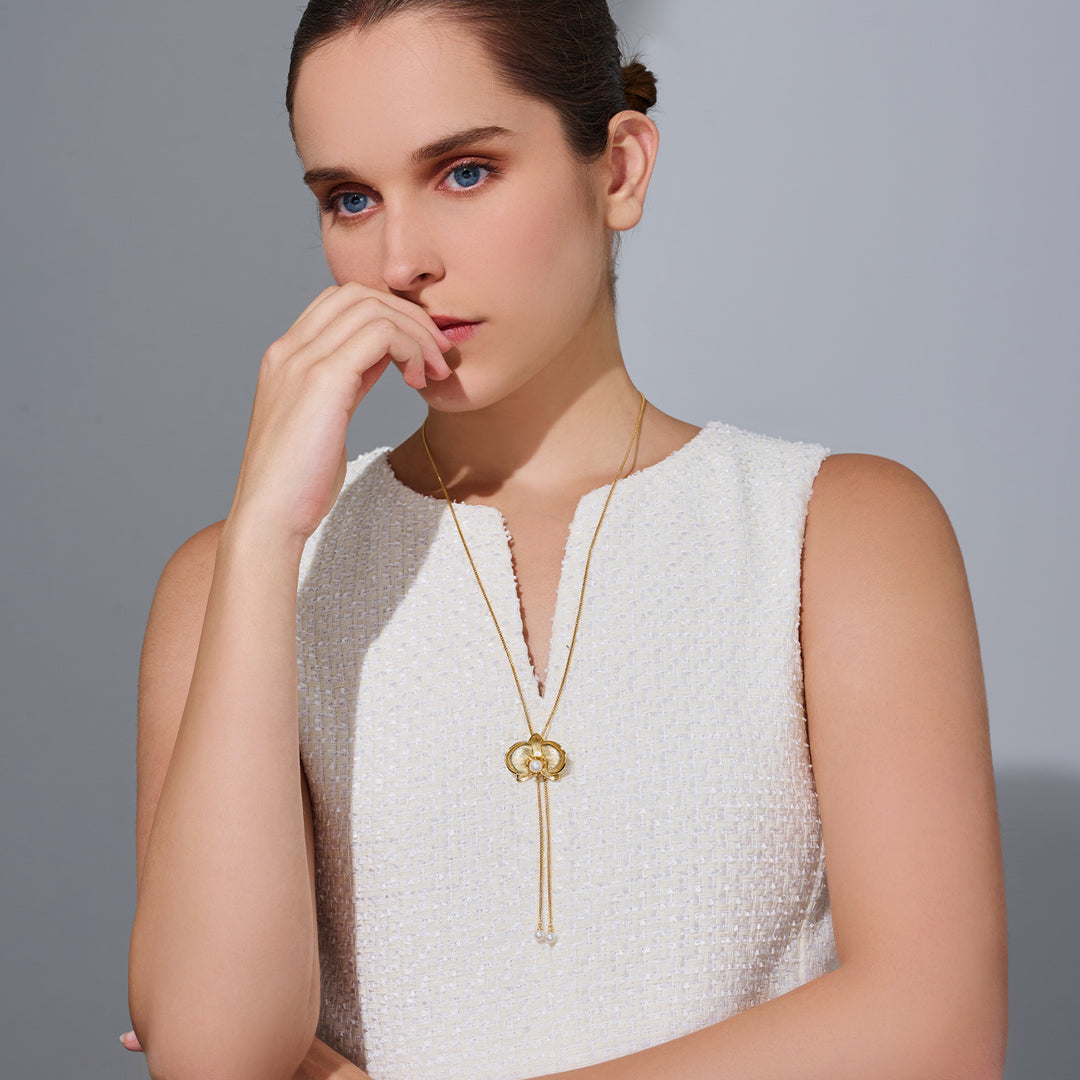 Top Grade Freshwater Pearl Necklace WN00802 | ORCHID - PEARLY LUSTRE