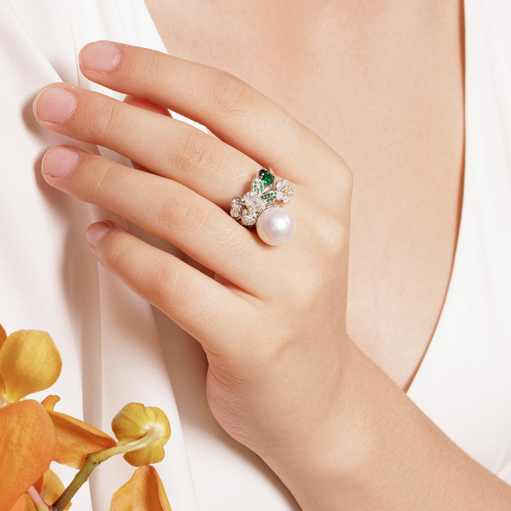 Elegant Edison Pearl Ring WR00002 - PEARLY LUSTRE