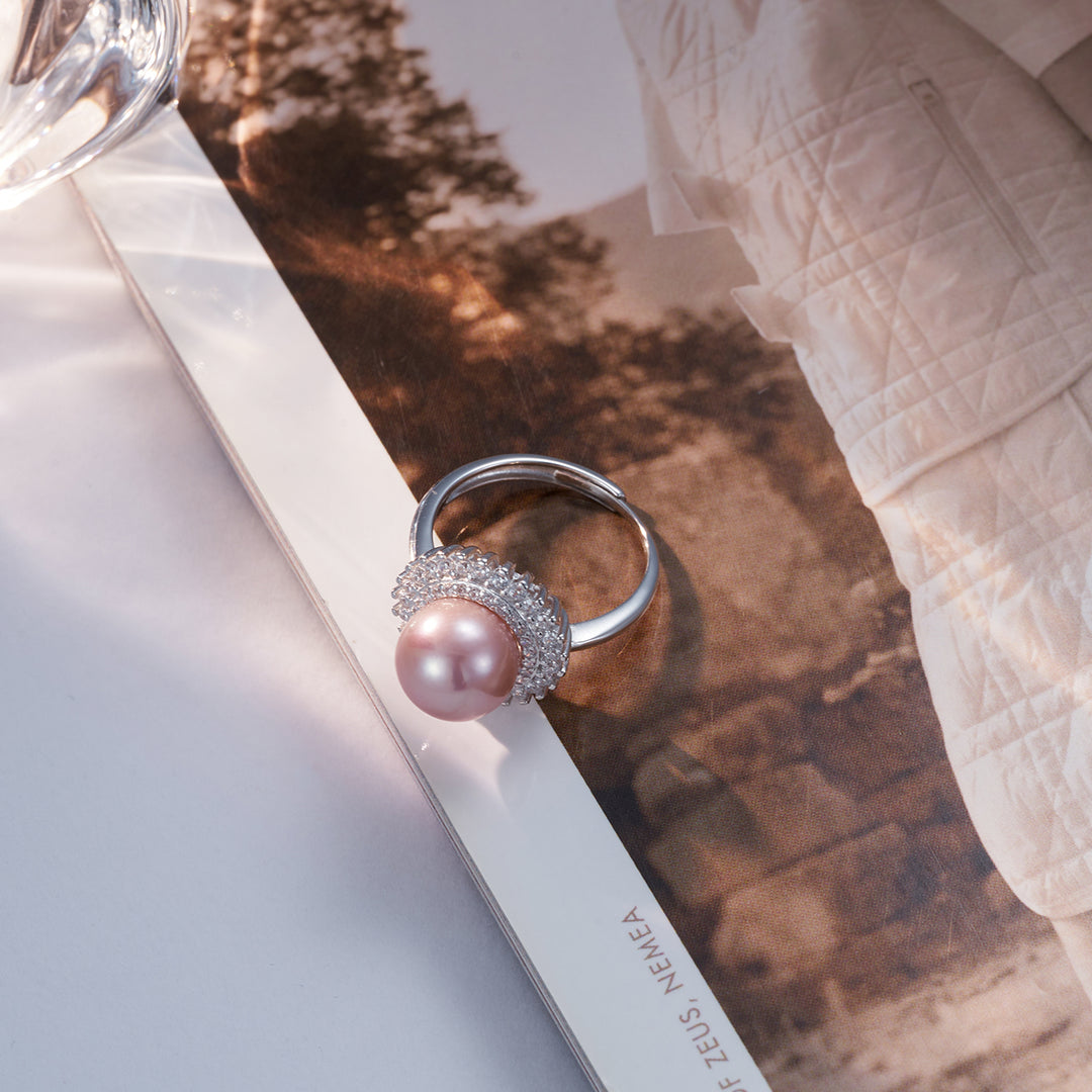 Elegant Freshwater Edison pearl  Ring WR00077 - PEARLY LUSTRE