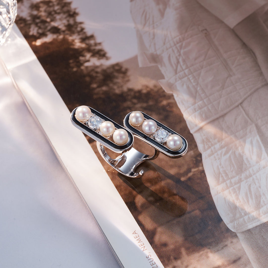 Top Grade Freshwater Pearl Ring WR00222 | DECO - PEARLY LUSTRE