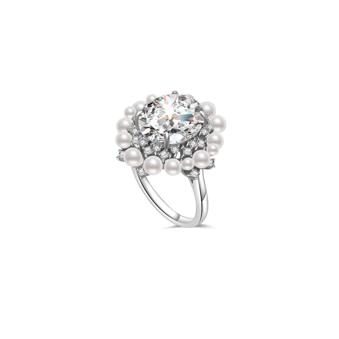 Top Grade Freshwater Pearl Ring WR00284 | CELESTE - PEARLY LUSTRE