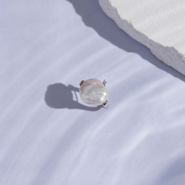 Baroque Freshwater Pearl Ring WR00231 - PEARLY LUSTRE