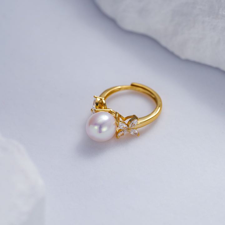 Top Grade Freshwater Pearl Ring WR00243 | EVERLEAF - PEARLY LUSTRE