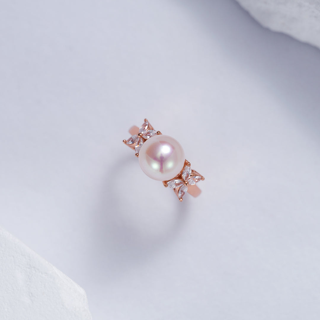 Top Grade Freshwater Pearl Ring WR00244 | EVERLEAF - PEARLY LUSTRE