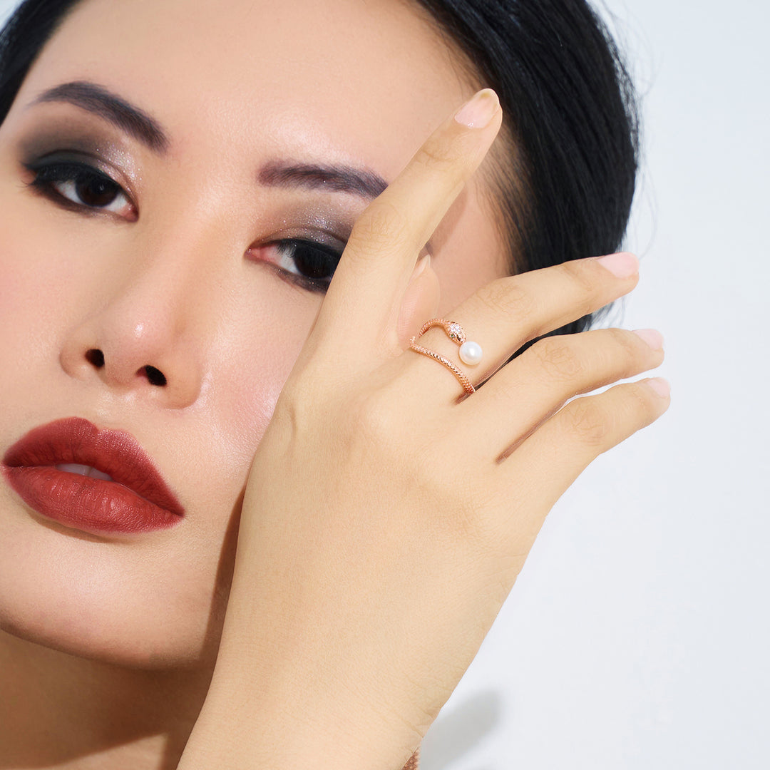 Freshwater Pearl Ring WR00249 | SAFARI - PEARLY LUSTRE