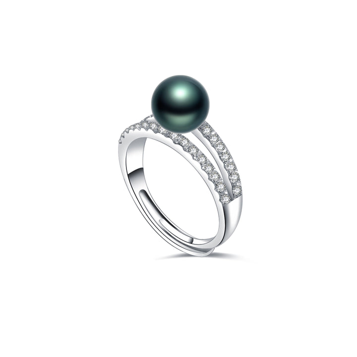 New Yorker Tahitian Pearl Ring WR00250 - PEARLY LUSTRE
