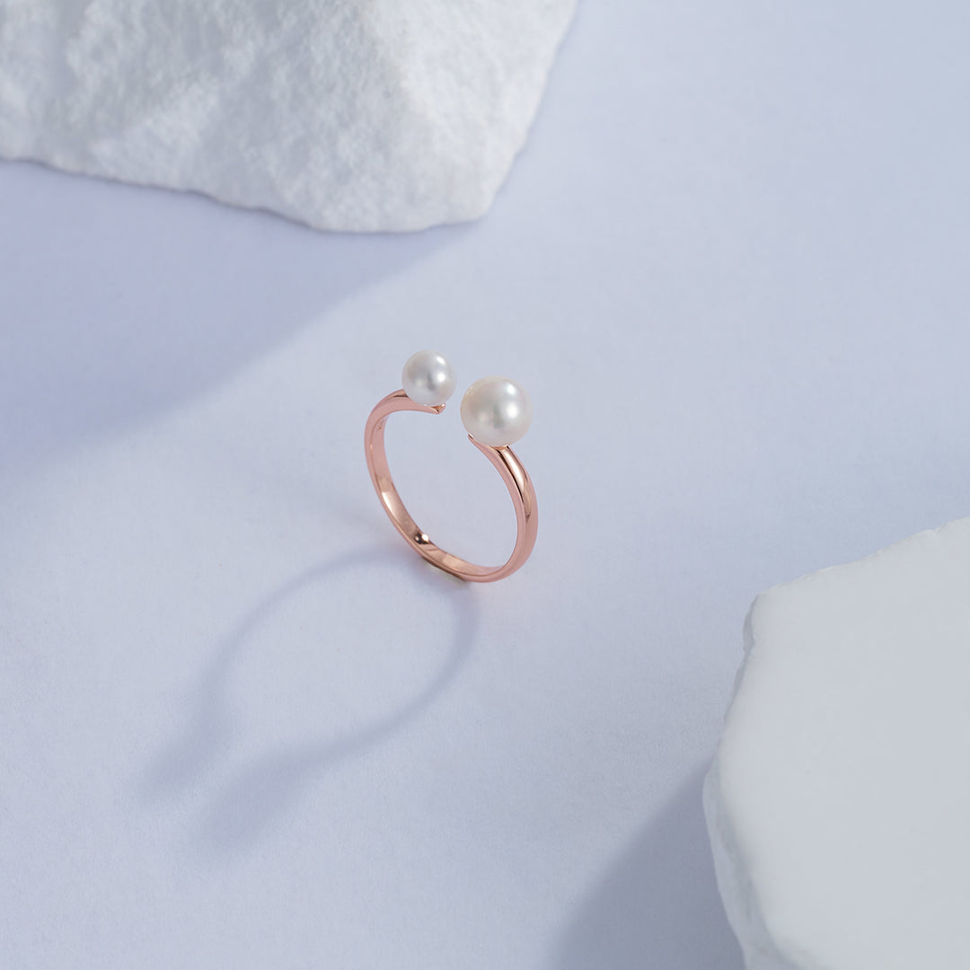 Elegant Freshwater Pearl Ring WR00251 - PEARLY LUSTRE
