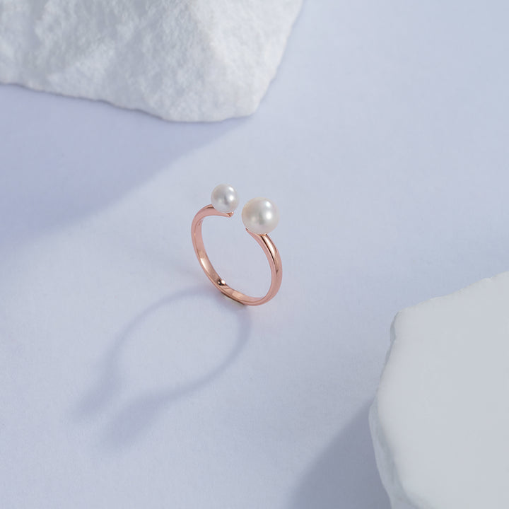 Elegant Freshwater Pearl Ring WR00251 - PEARLY LUSTRE
