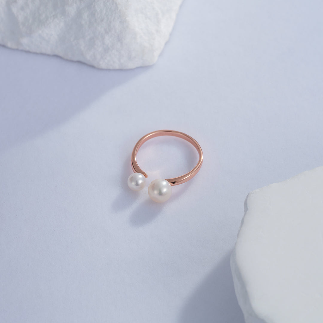 Elegant Freshwater Pearl Ring WR00251 - PEARLY LUSTRE