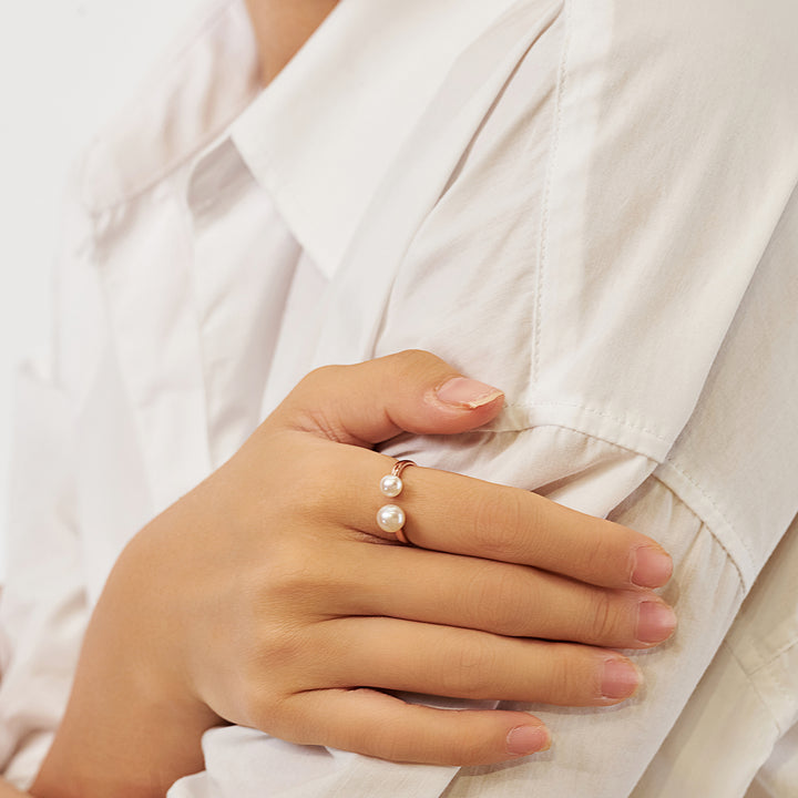 Elegant Freshwater Pearl Ring WR00251 - PEARLY LUSTRE