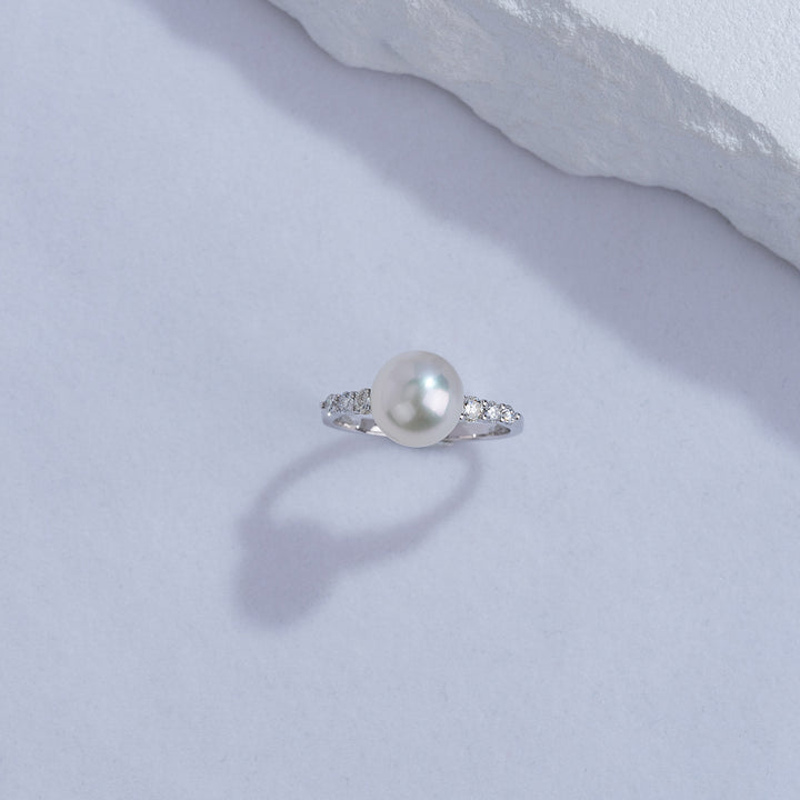New Yorker Freshwater Pearl Ring WR00255 - PEARLY LUSTRE