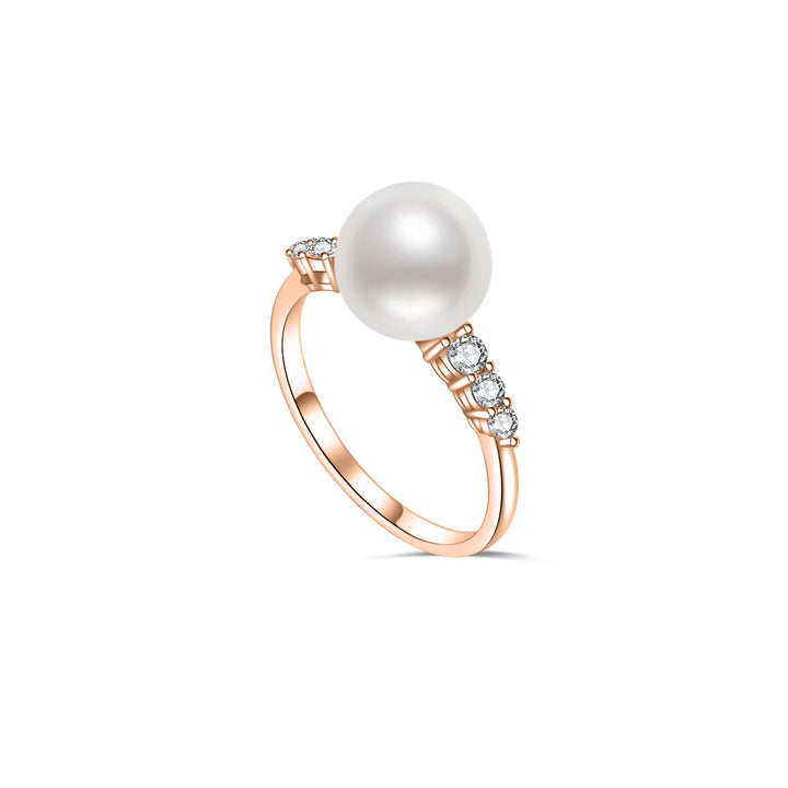 New Yorker Freshwater Pearl Ring WR00257 - PEARLY LUSTRE