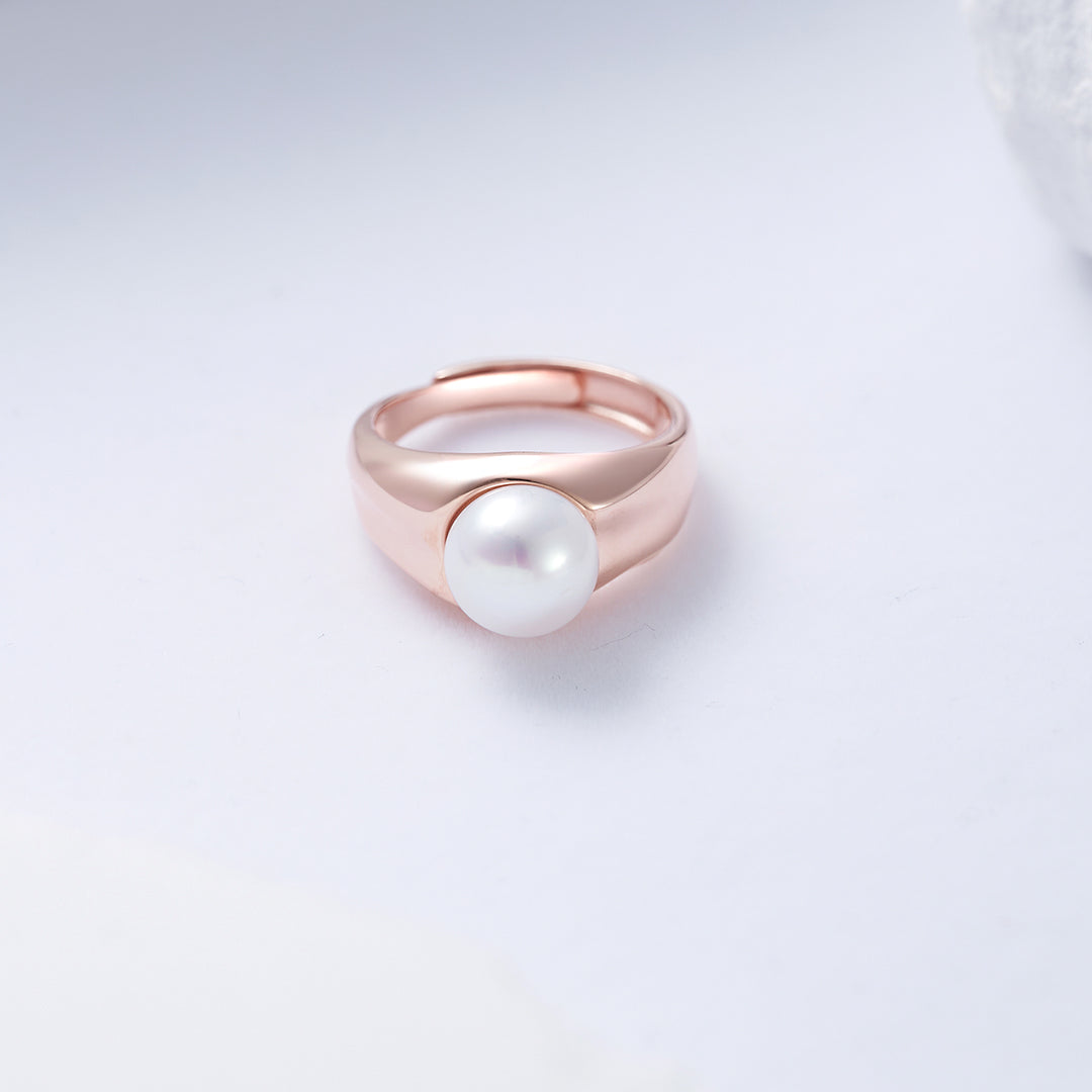 Top Grade Freshwater Pearl Ring WR00260 | FLUID - PEARLY LUSTRE