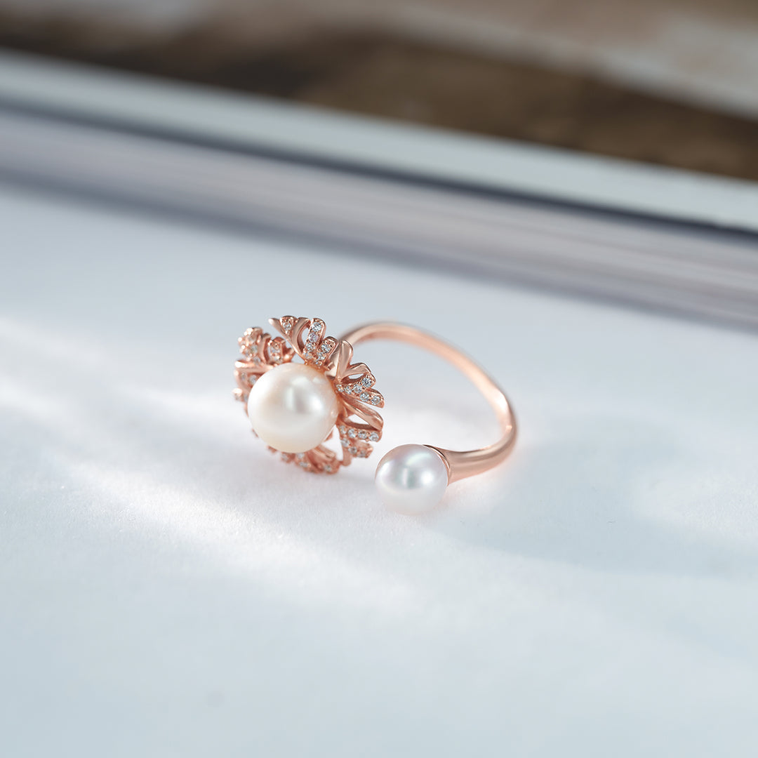 Top Grade Freshwater Pearl Rings WR00262 | GARDENS - PEARLY LUSTRE