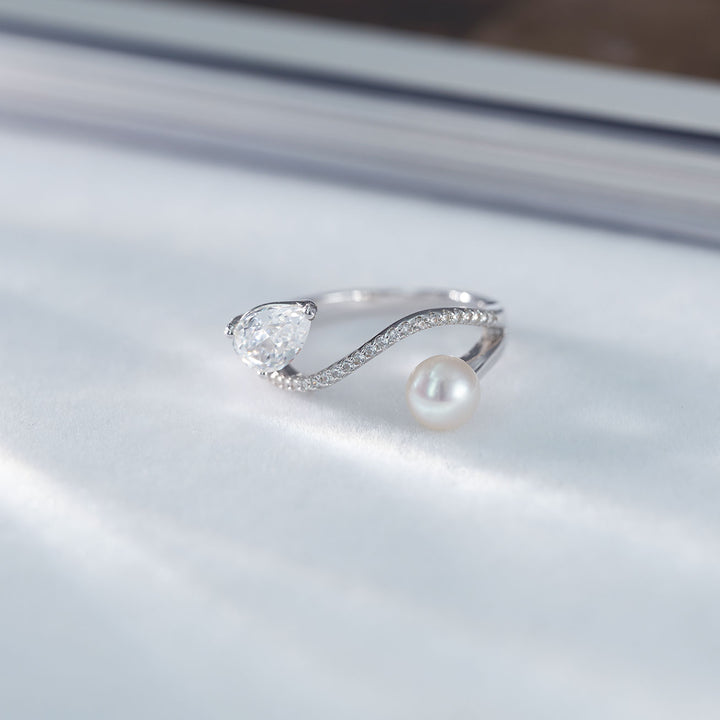 Top Grade Freshwater Pearl Ring WR00265 | EVERLEAF - PEARLY LUSTRE