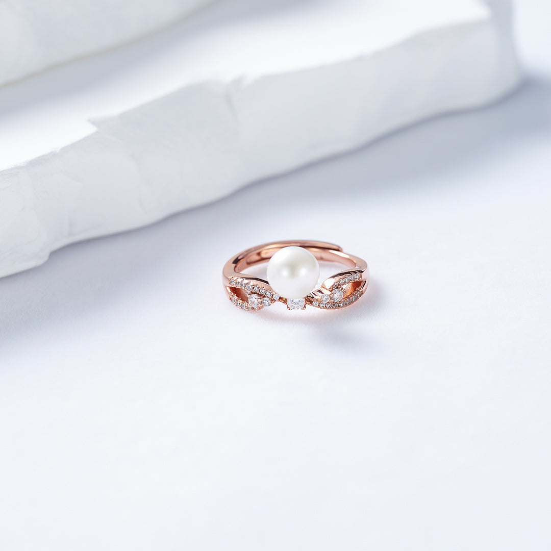 Top Grade Freshwater Pearl Ring WR00266 | STARRY - PEARLY LUSTRE