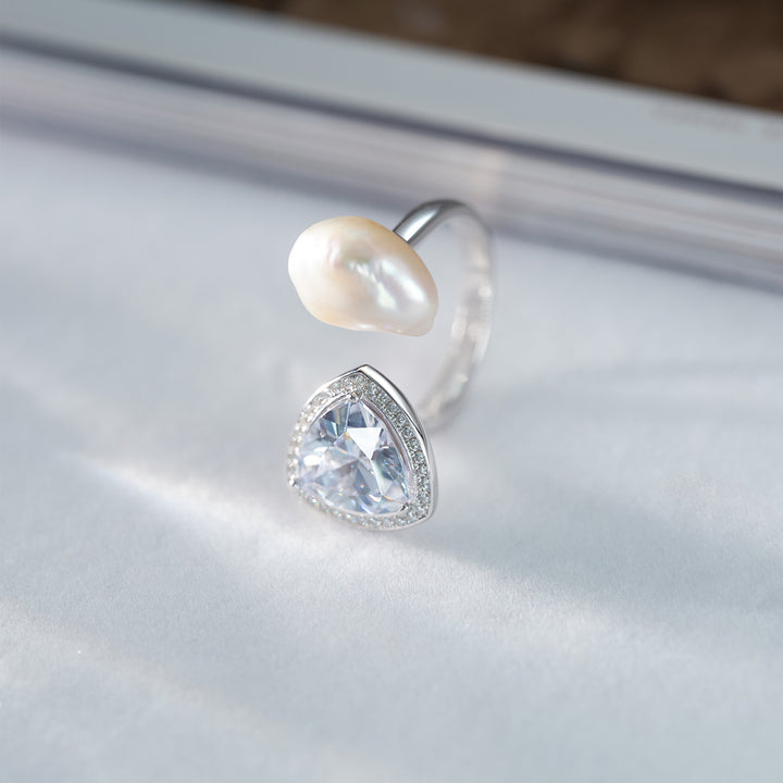 KESHI Pearl Ring WR00268 | EVERLEAF - PEARLY LUSTRE