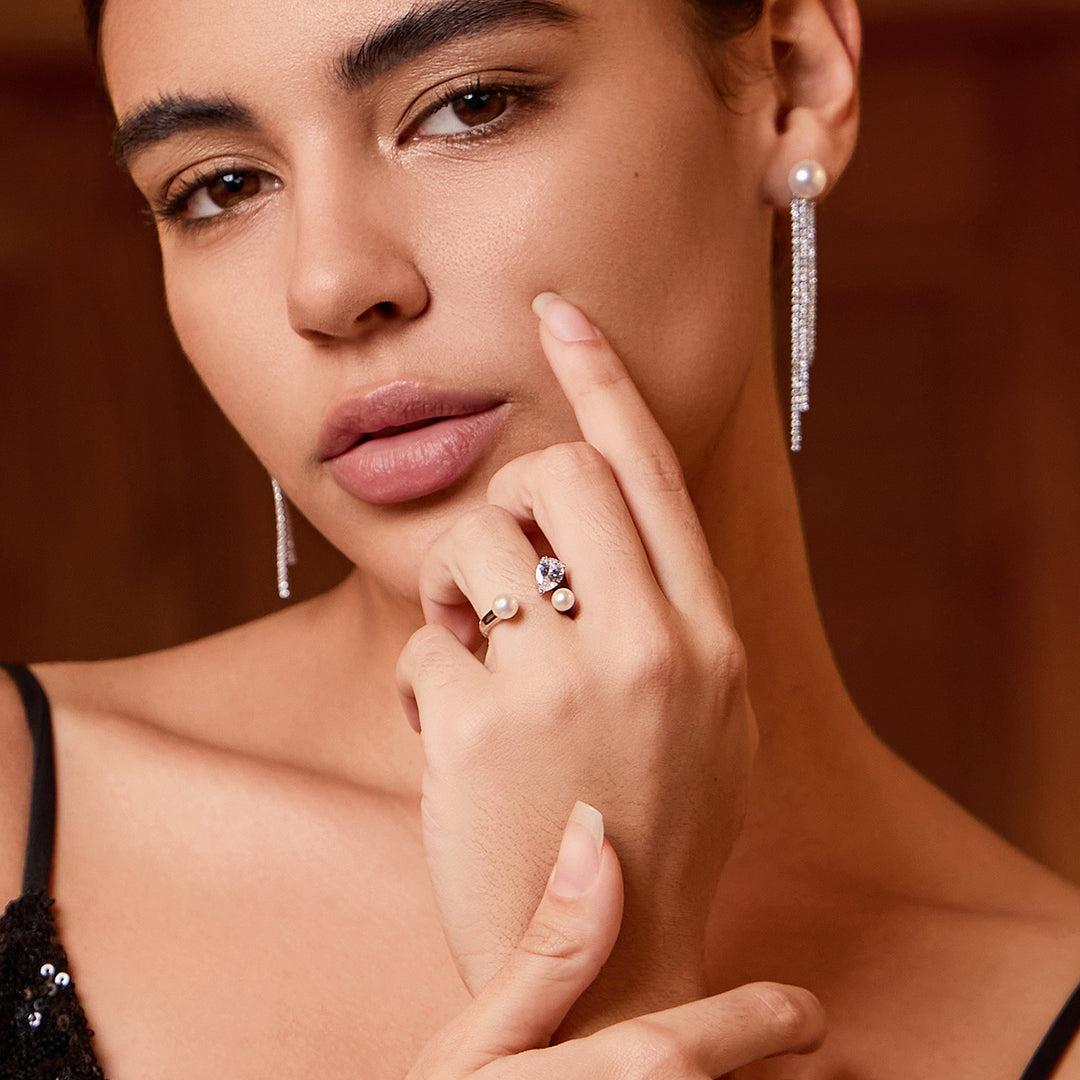 Top Grade Freshwater Pearl Ring WR00283 | EVERLEAF - PEARLY LUSTRE