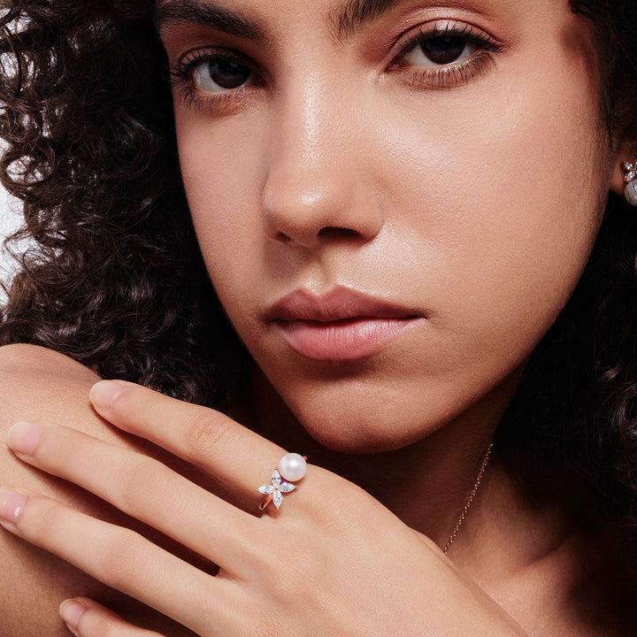 Top Grade Freshwater Pearl Ring WR00289 | EVERLEAF - PEARLY LUSTRE