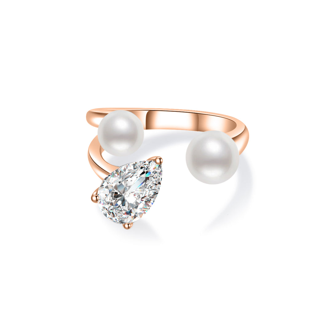 Top Grade Freshwater Pearl Ring WR00291 | EVERLEAF - PEARLY LUSTRE