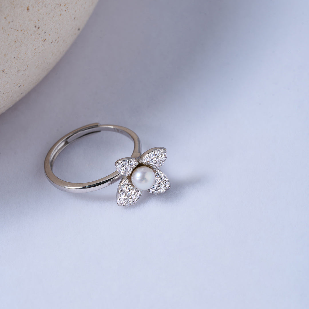 Top Grade Freshwater Pearl Rings WR00308 | BLOOM - PEARLY LUSTRE