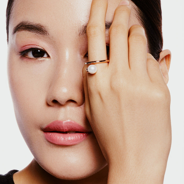 Top Grade Freshwater Pearl Ring WR00311 - PEARLY LUSTRE