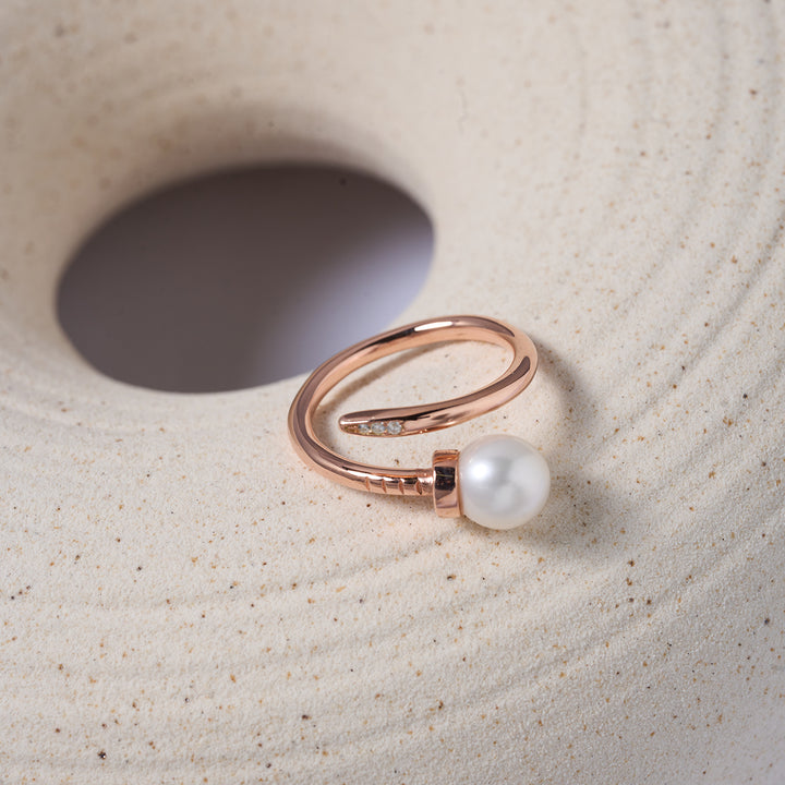 Top Grade Freshwater Pearl Ring WR00311 - PEARLY LUSTRE