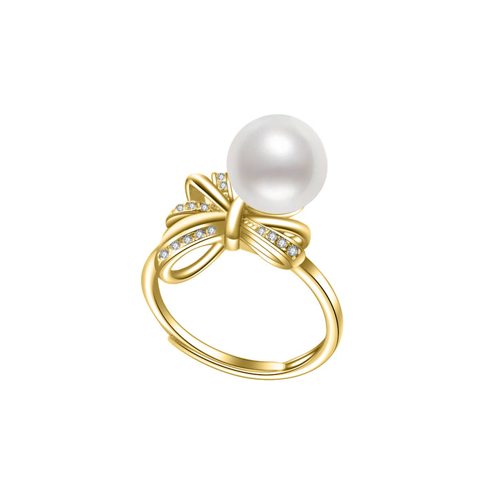 Freshwater Pearl Ring WR00313 | RIBBON - PEARLY LUSTRE