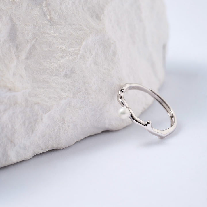 Top Grade Freshwater Pearl Ring WR00316 | ROSE - PEARLY LUSTRE