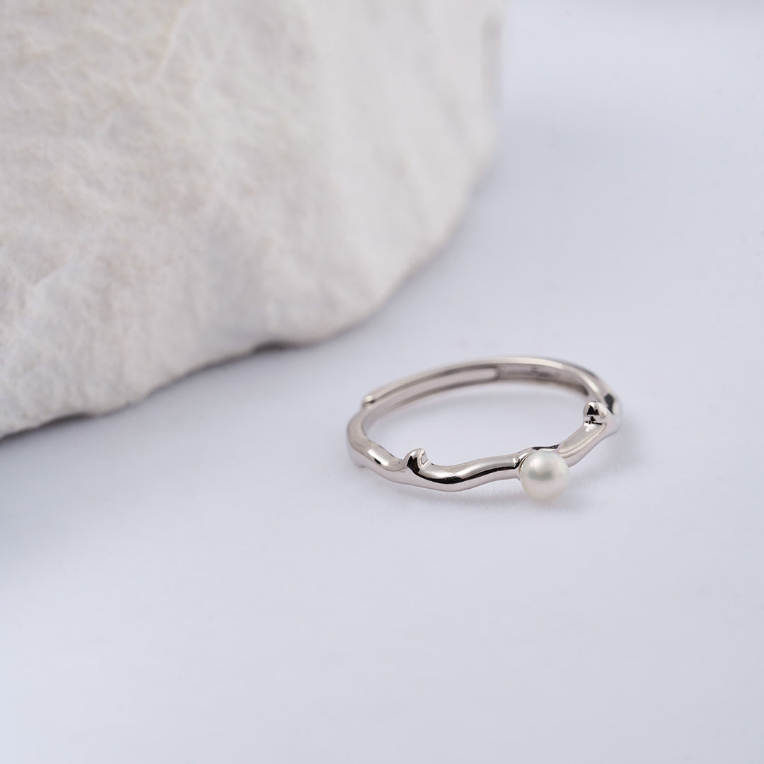 Top Grade Freshwater Pearl Ring WR00316 | ROSE - PEARLY LUSTRE