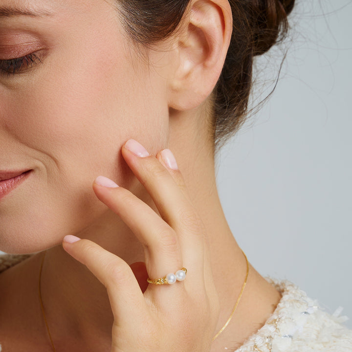 Asian Civilisations Museum Top Grade Freshwater Pearl Ring WR00321 | ACM Collection - PEARLY LUSTRE