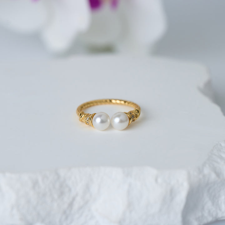 Asian Civilisations Museum Top Grade Freshwater Pearl Ring WR00321 | ACM Collection - PEARLY LUSTRE