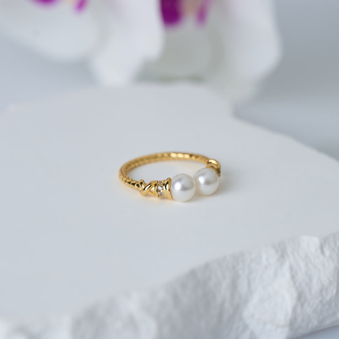 Asian Civilisations Museum Top Grade Freshwater Pearl Ring WR00321 | ACM Collection - PEARLY LUSTRE