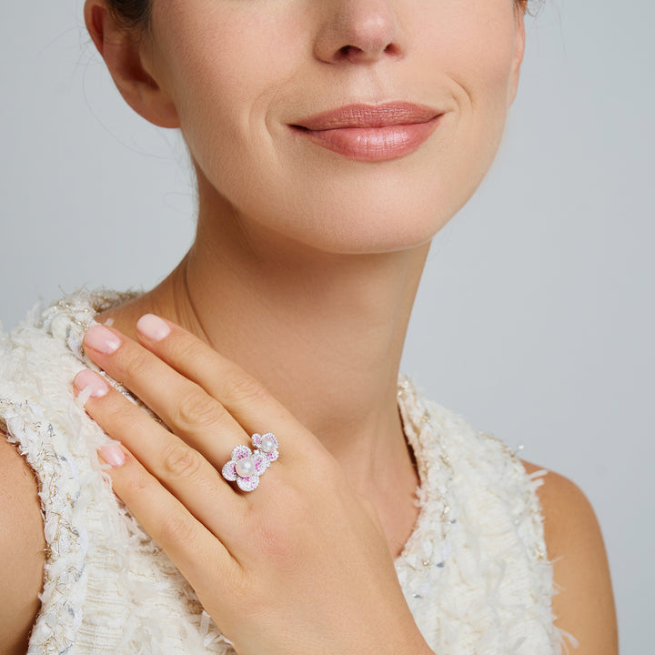 Top Grade Freshwater Pearl Rings WR00326 | GARDENS - PEARLY LUSTRE