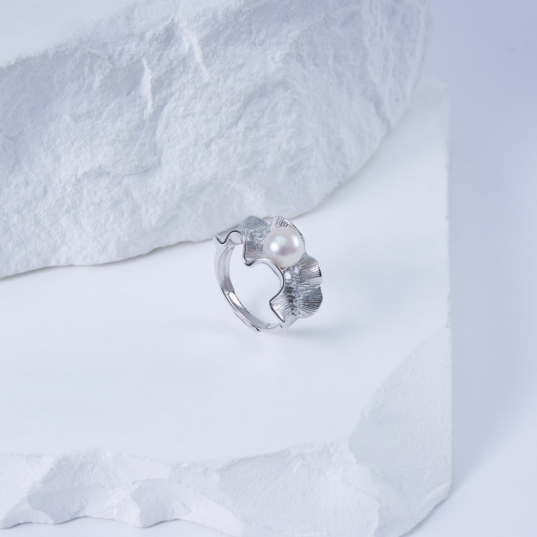 Top Grade Freshwater Pearl Ring WR00333 - PEARLY LUSTRE