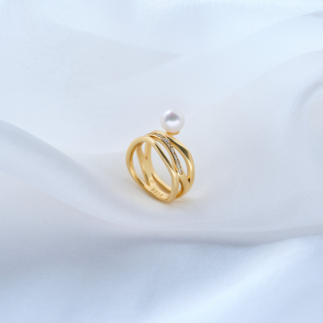 Top Grade Freshwater Pearl Ring WR00334 | CONNECT - PEARLY LUSTRE