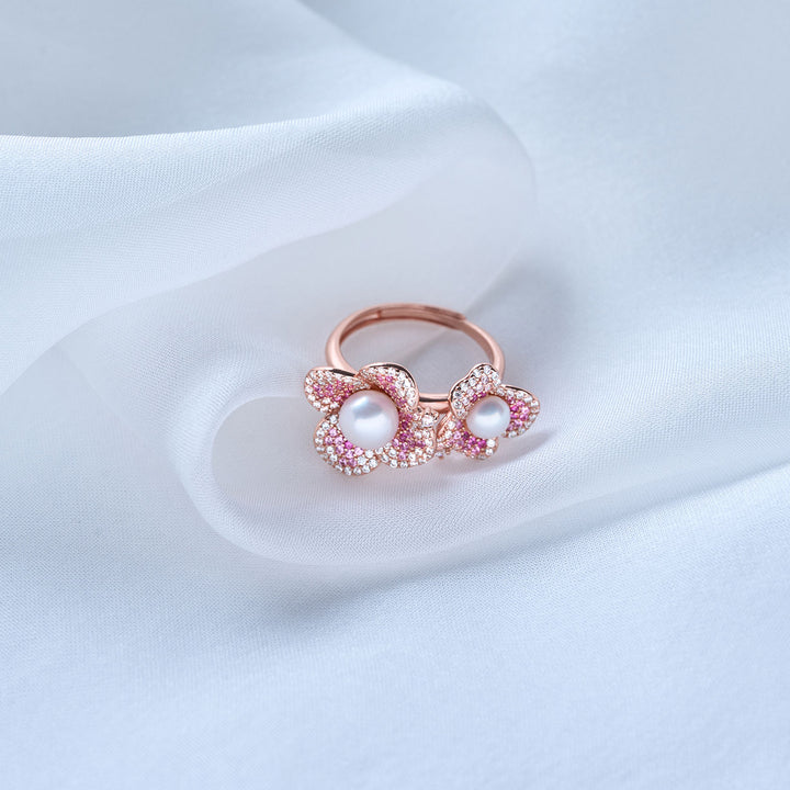 Top Grade Freshwater Pearl Rings WR00337 | BLOOM - PEARLY LUSTRE