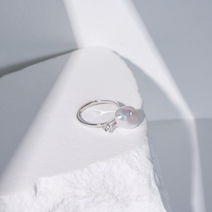 Baroque Freshwater Pearl Ring WR00338 - PEARLY LUSTRE