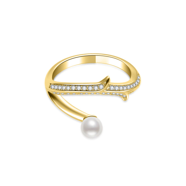 Top Grade Freshwater Pearl Ring WR00349 | ROSE - PEARLY LUSTRE