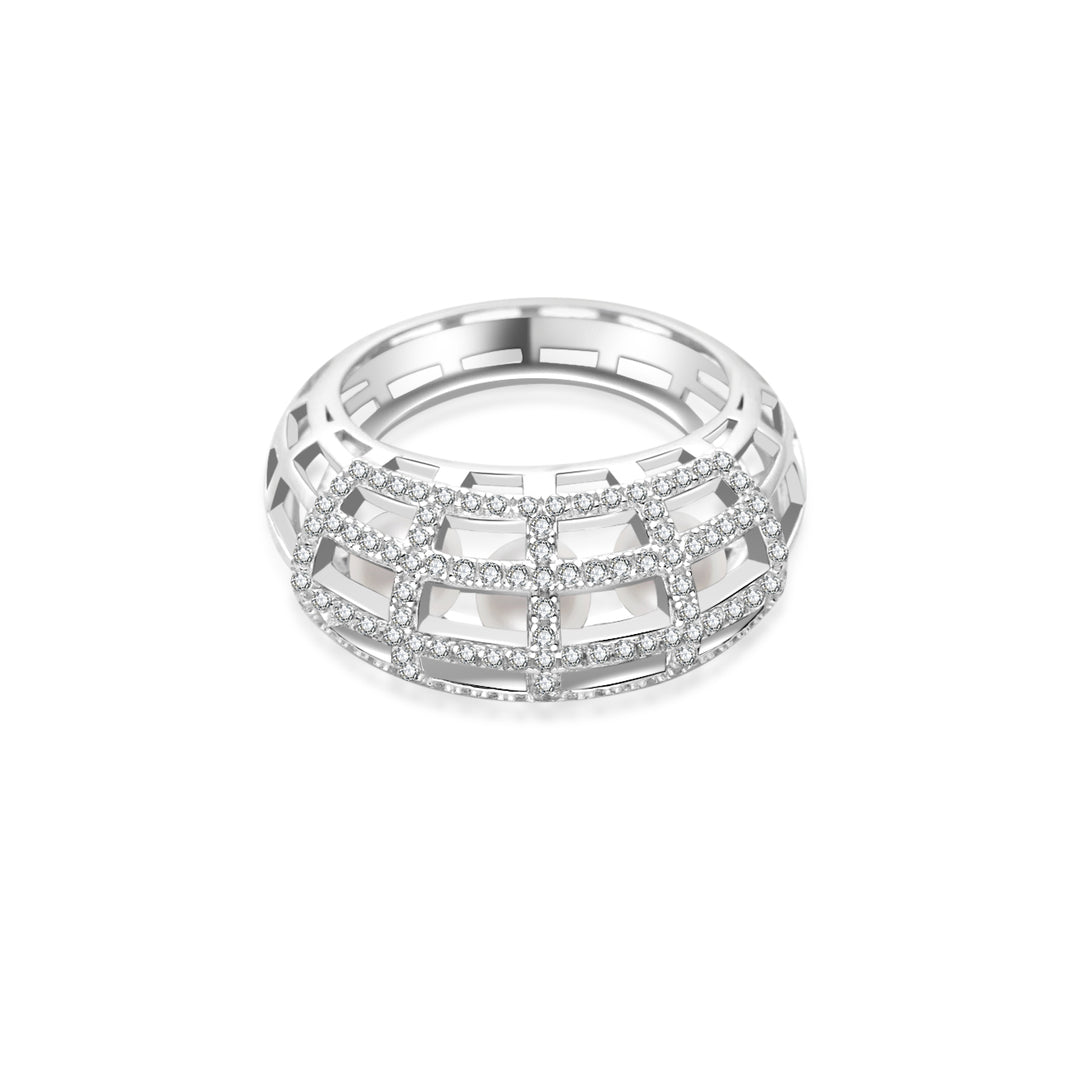 Top Grade Freshwater Pearl Ring WR00372 | WATERFALL