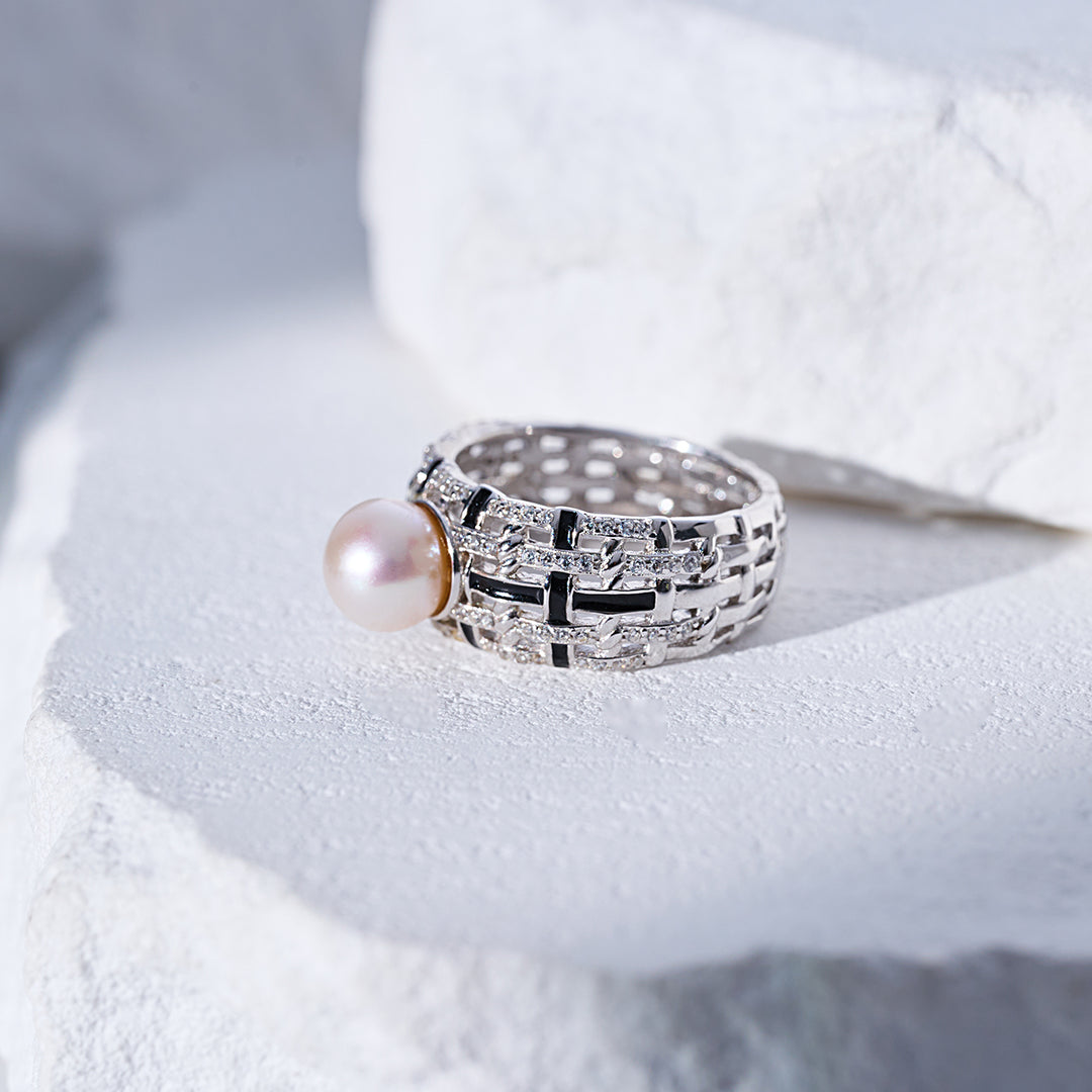 최고급 담수 진주 반지 WR00377 | TWEED