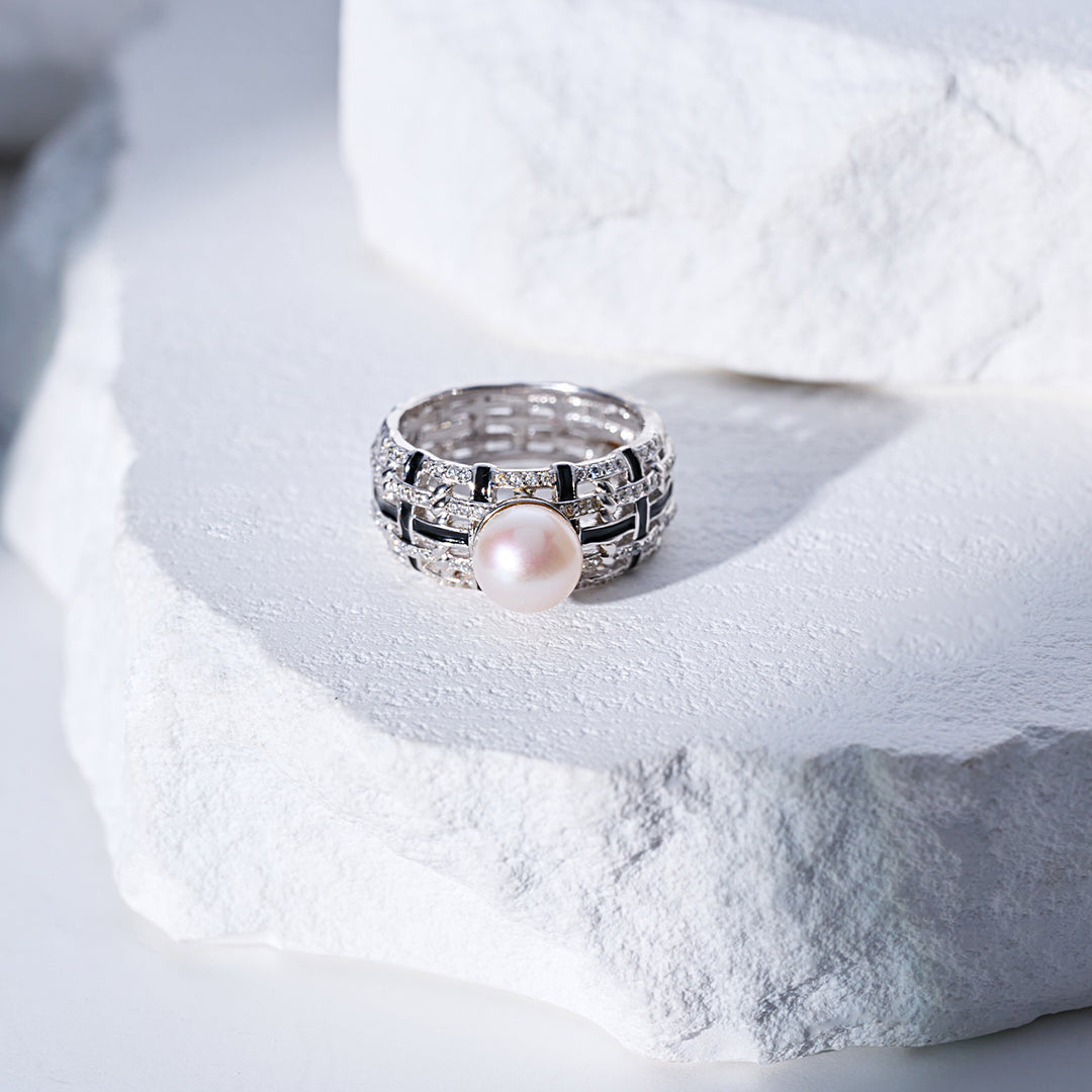 최고급 담수 진주 반지 WR00377 | TWEED